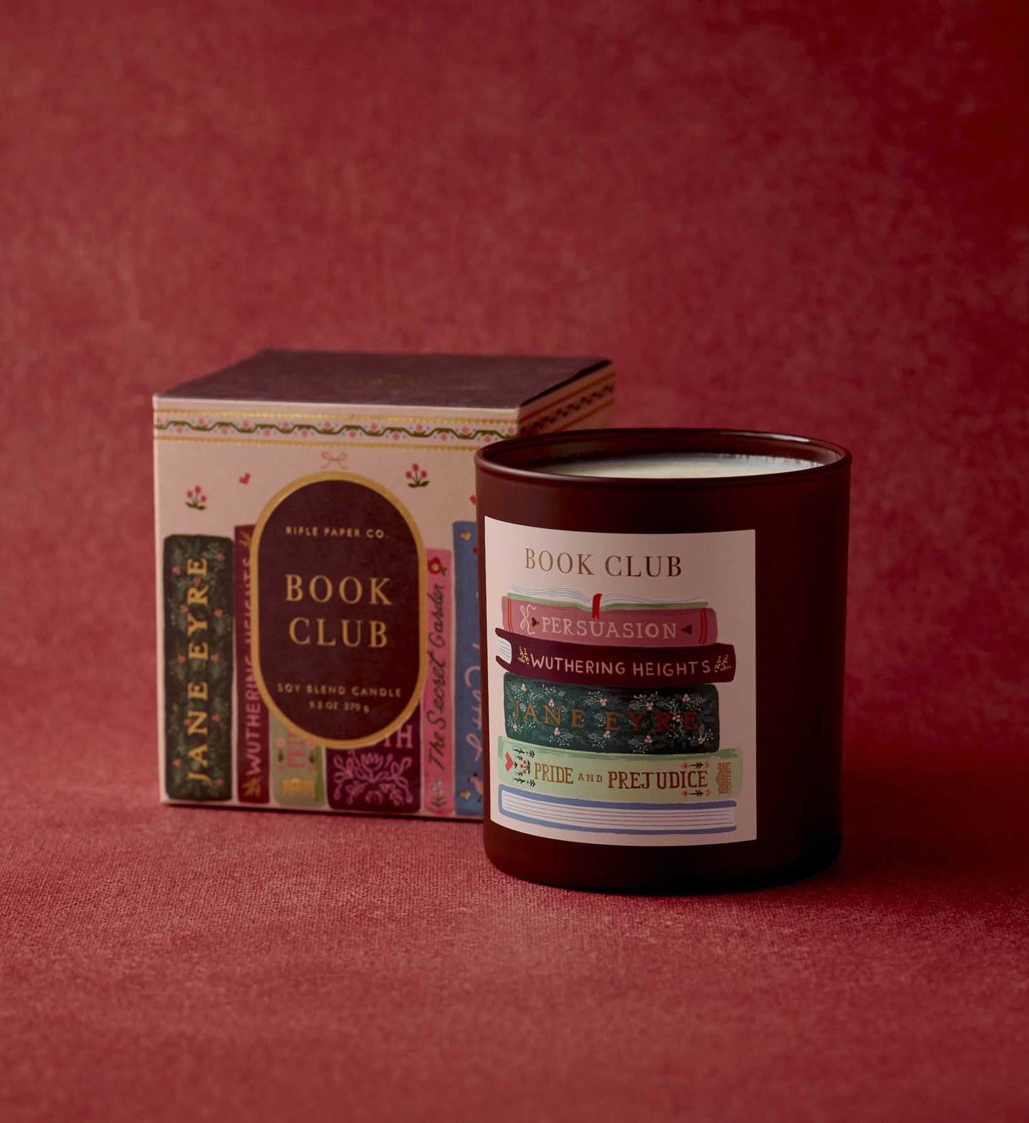 Rifle Paper Co. Book Club Glass Candle