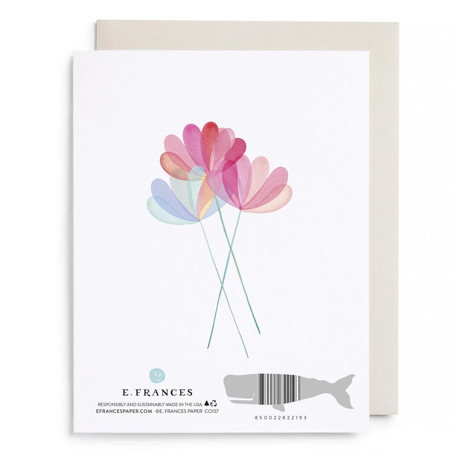 Sending Love Flower Card by E. Frances Paper