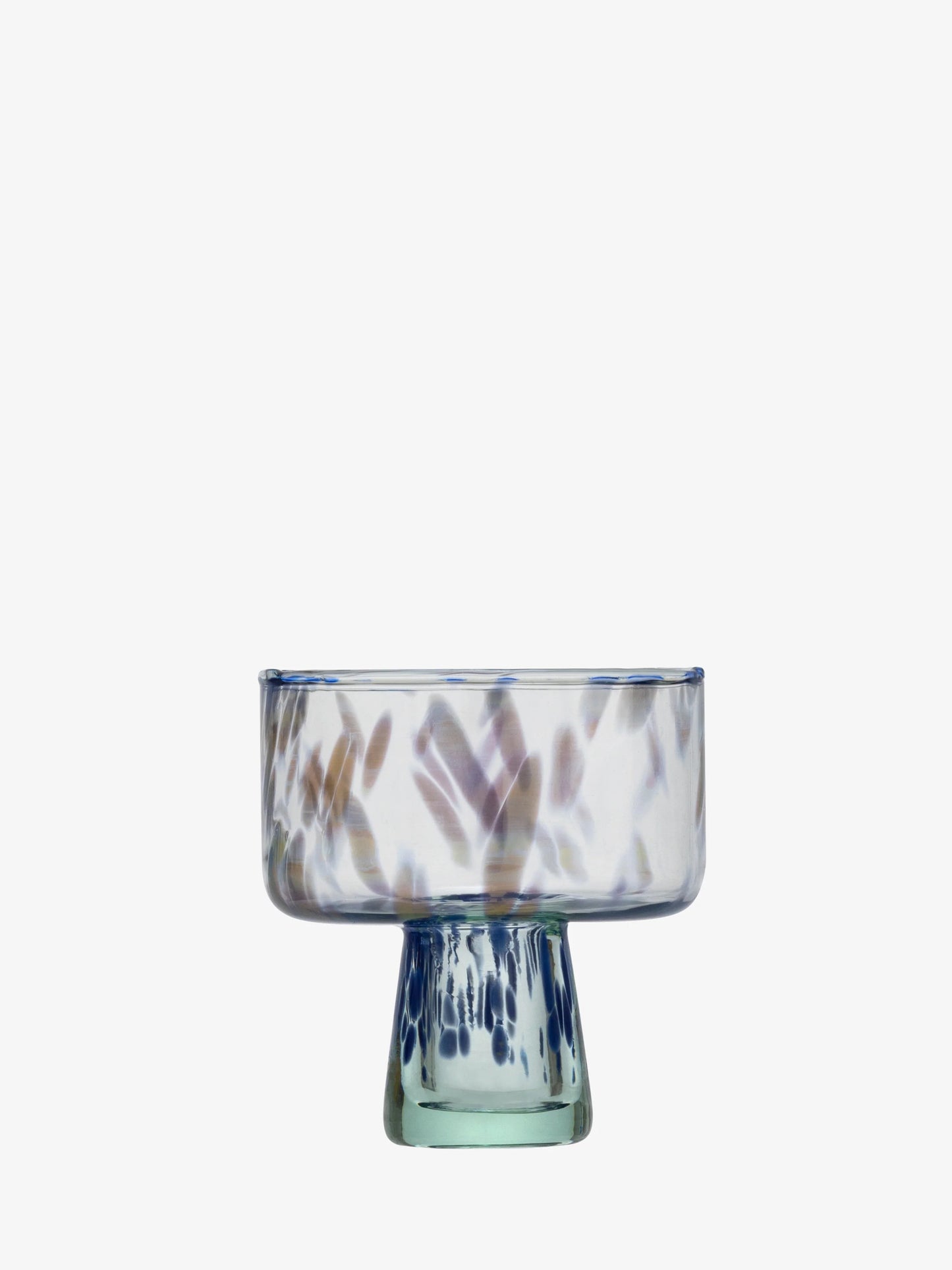 Ocean Blues Sea Glass Cocktail Saucer Set