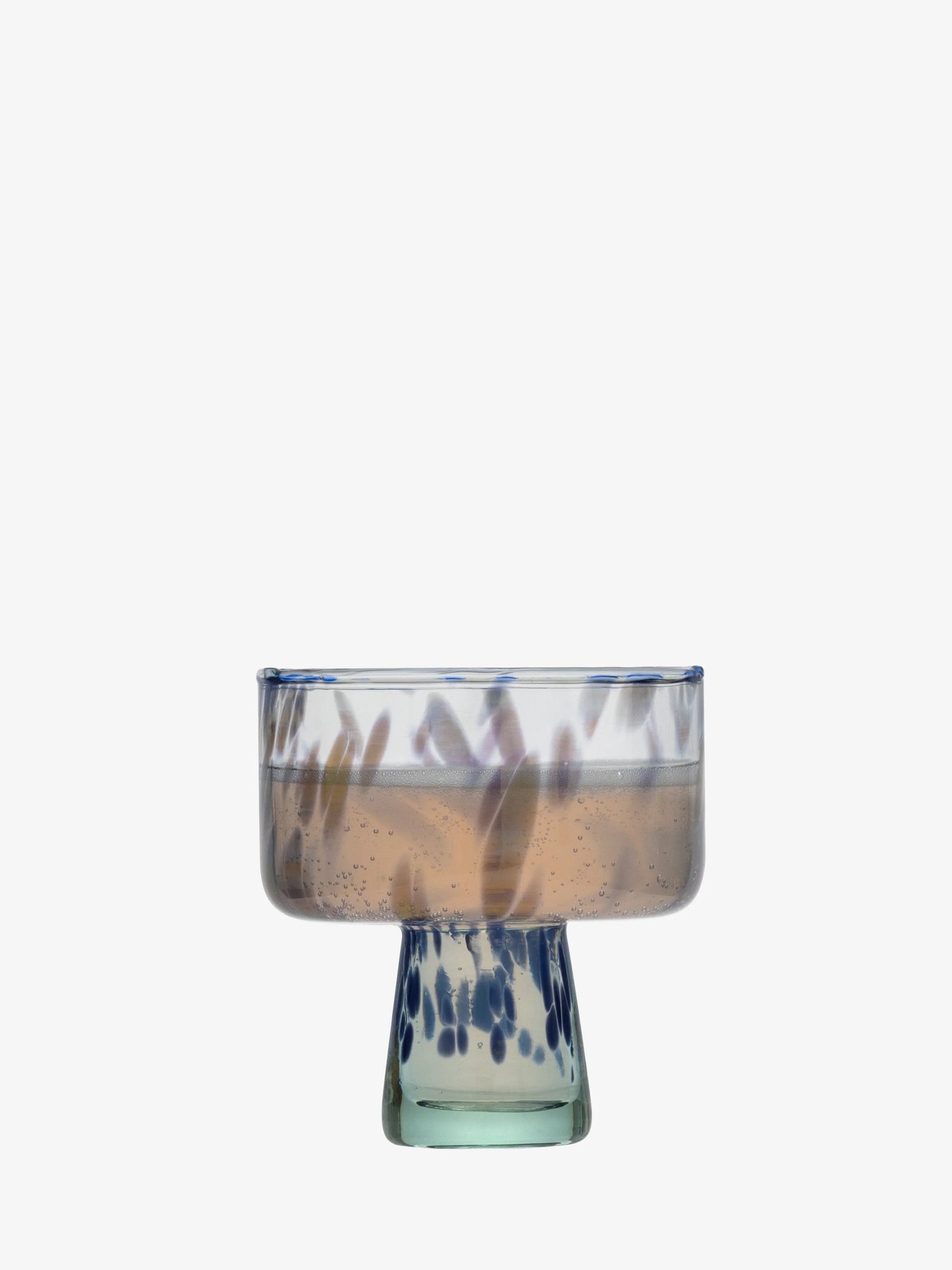 Ocean Blues Sea Glass Cocktail Saucer Set
