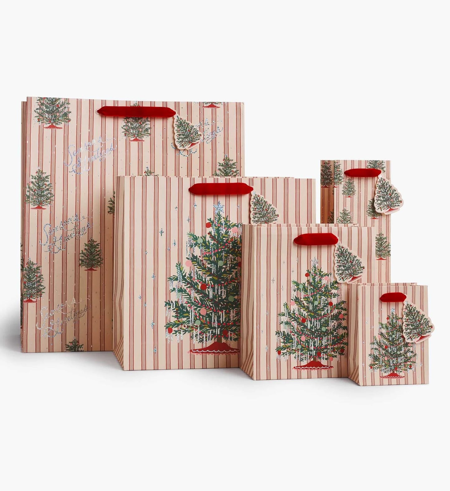 Rifle Paper Co. Tinsel Tree Wine Gift Bag