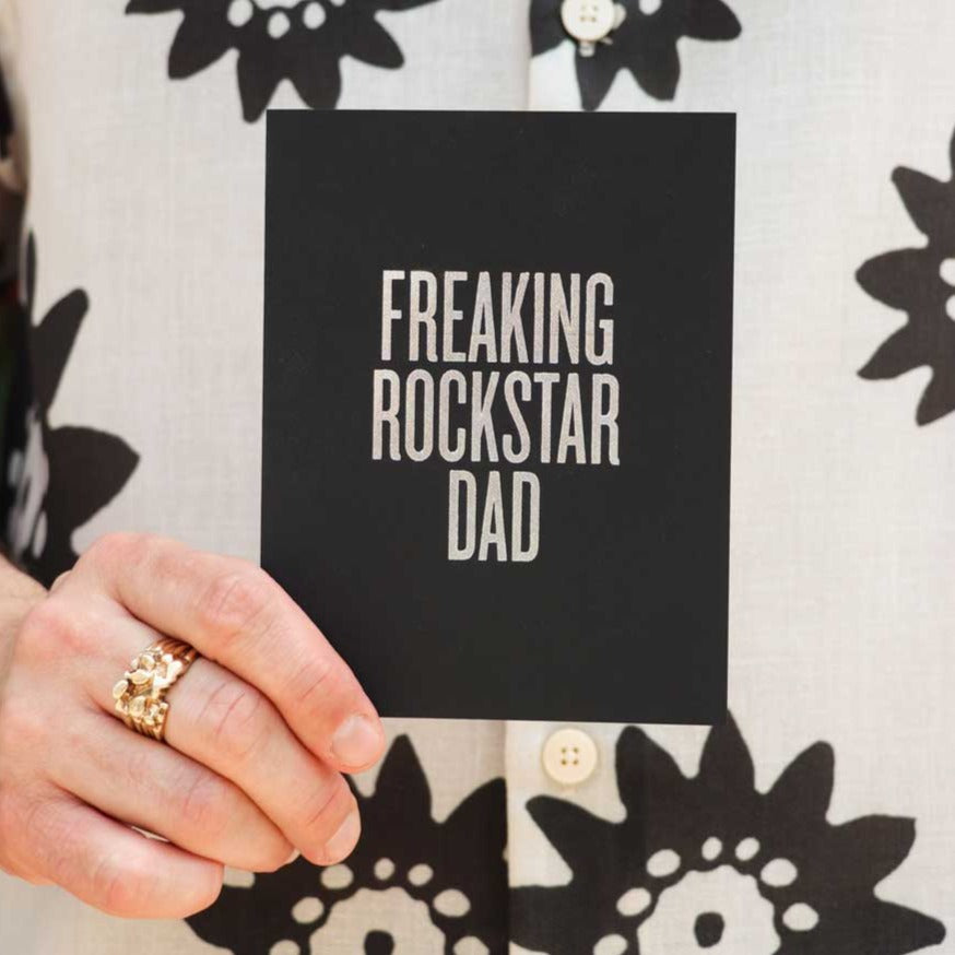 Freaking Rockstar Dad Card by RBTL®