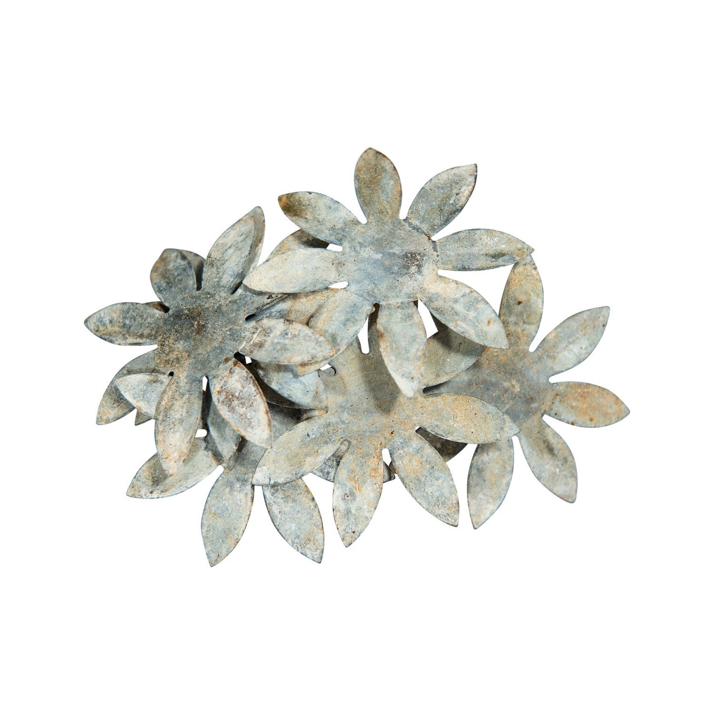 Distressed Tole Flower Bunch Ornament