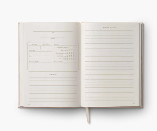 Book Club Embroidered Book Journal by Rifle Paper Co.
