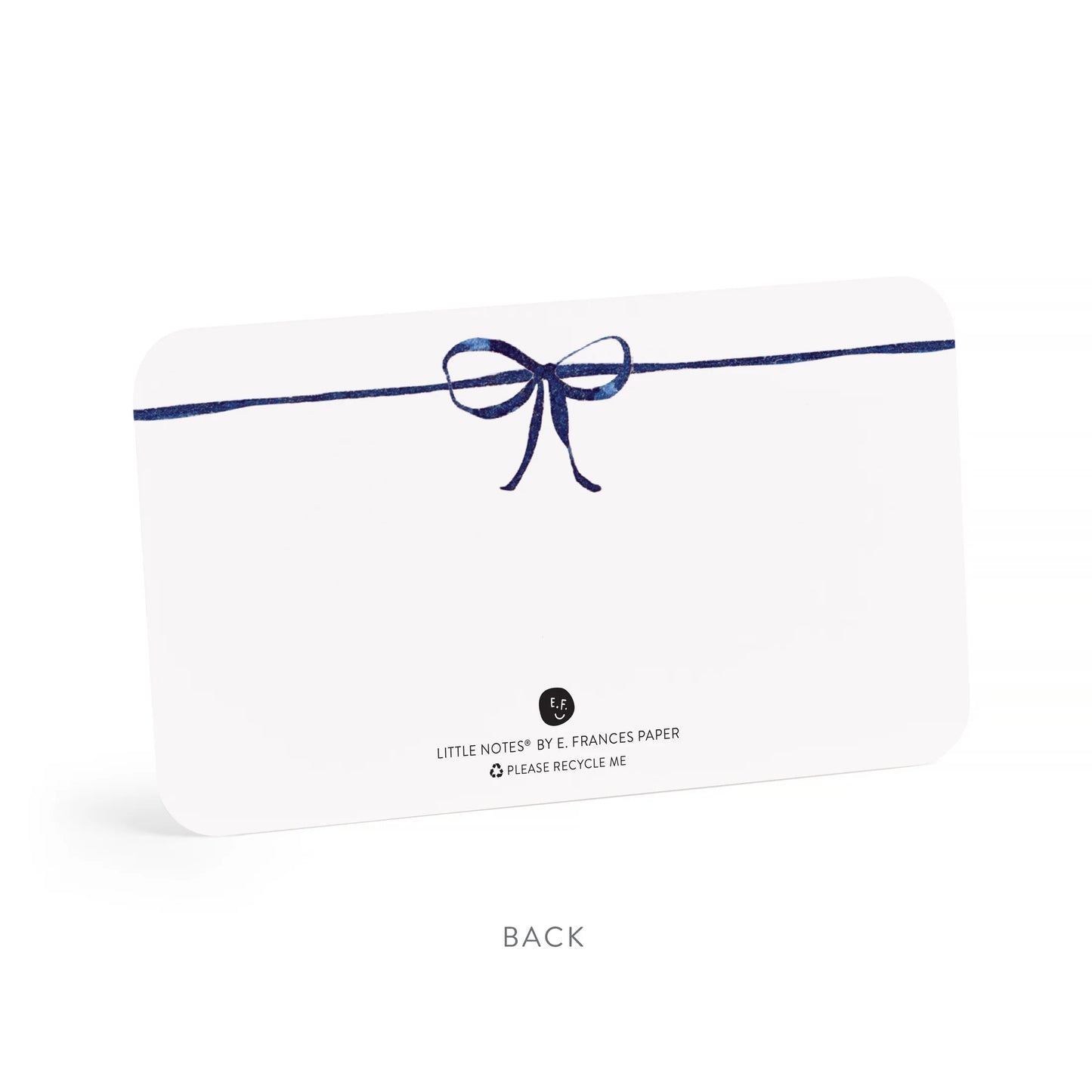 Navy Bow Little Notes by E. Frances Paper
