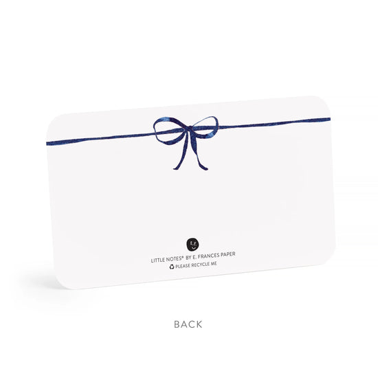 Navy Bow Little Notes by E. Frances Paper