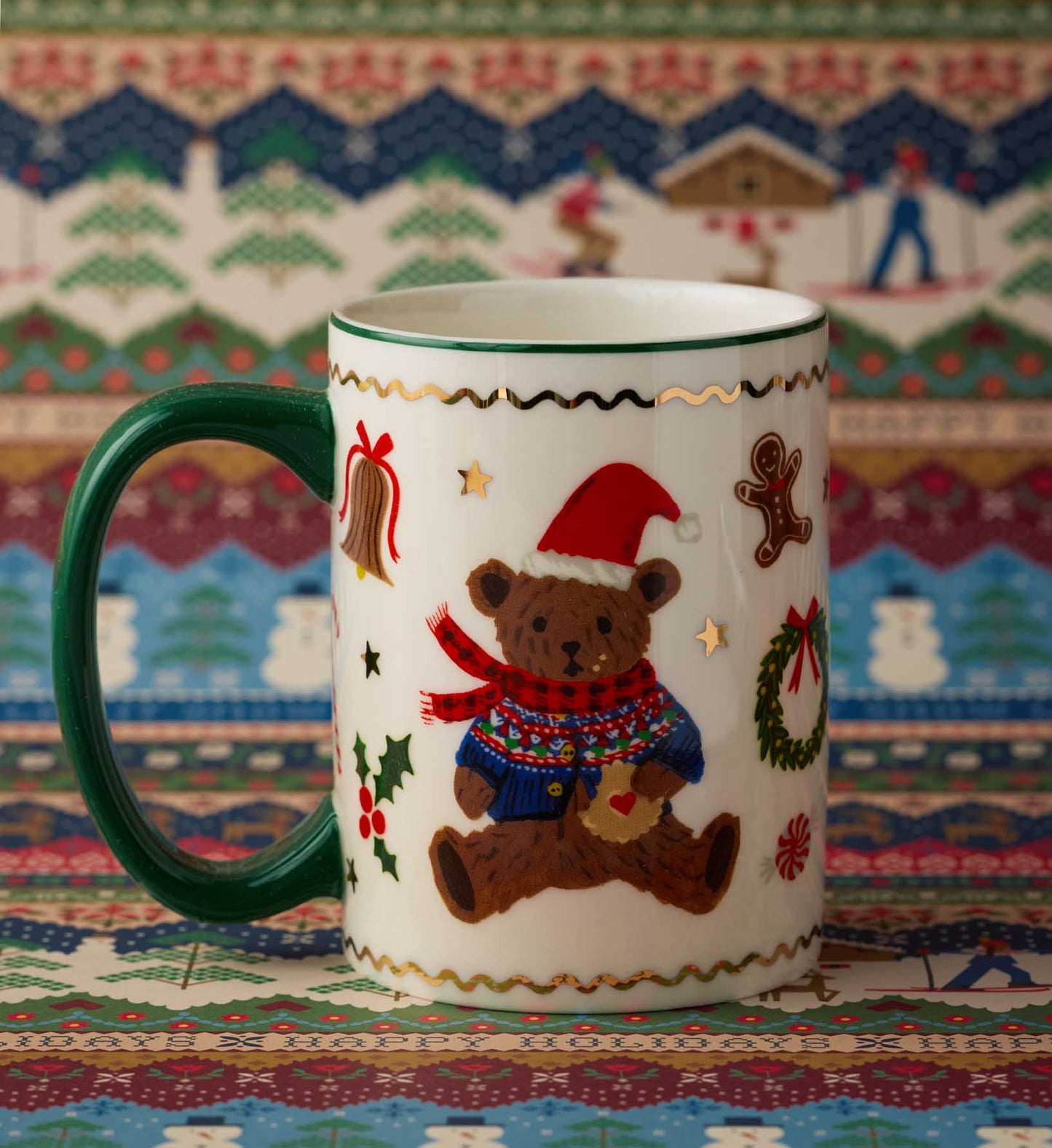 Rifle Paper Co. Beary Christmas Porcelain Mug