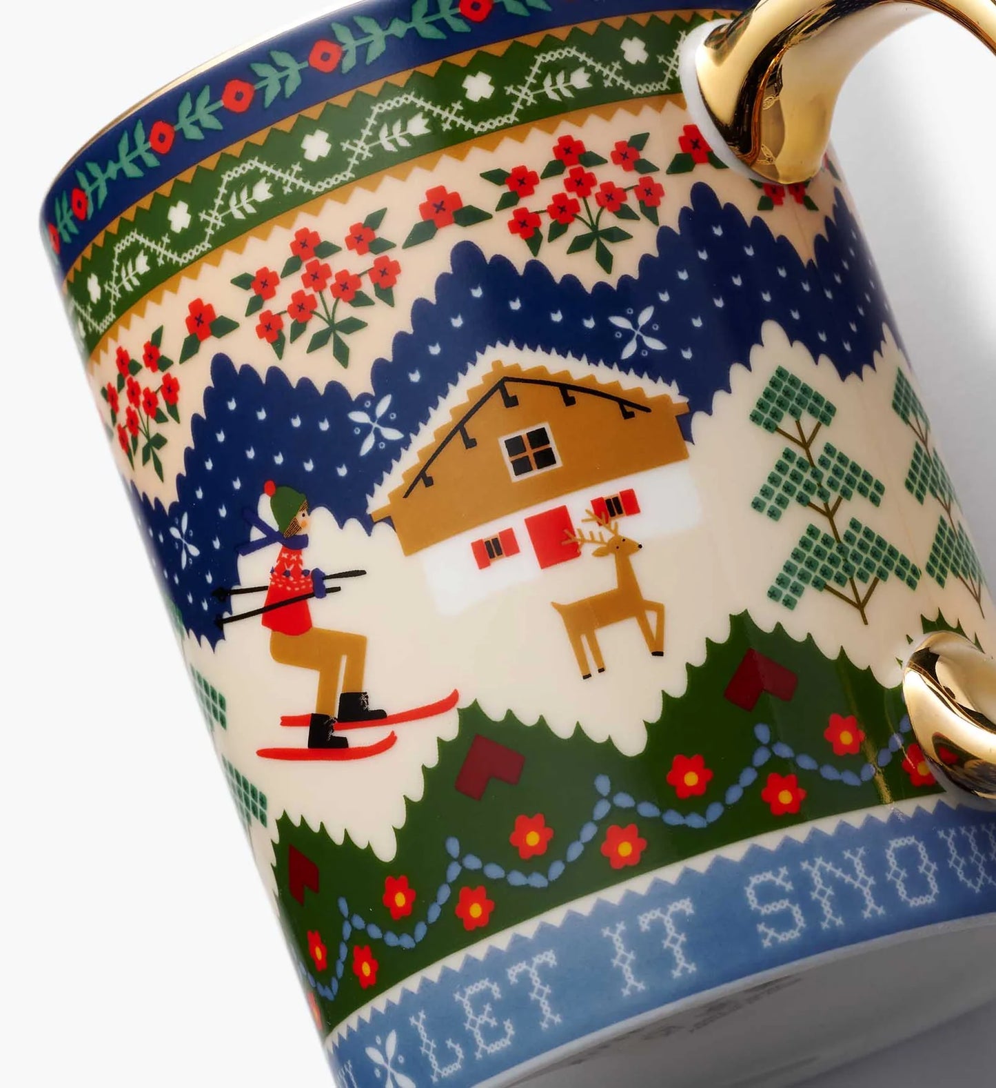 Rifle Paper Co. Ski Chalet Porcelain Mug