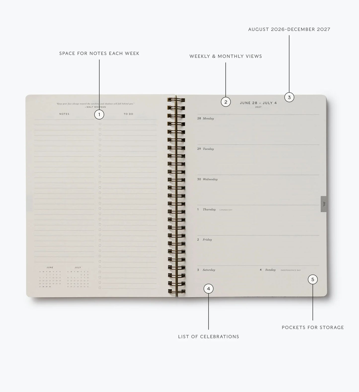 Rifle Paper Co. 2027 Mimi 17-Month Academic Softcover Spiral Planner