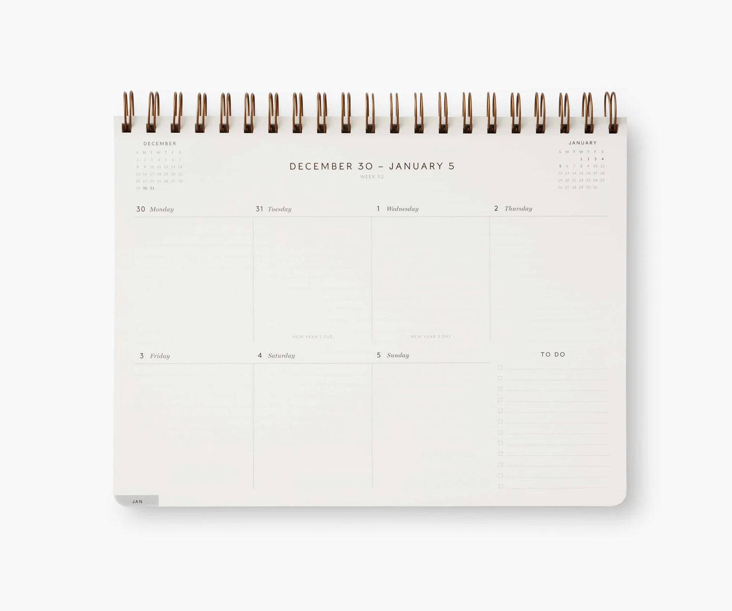 2025 12-Month Top Spiral Planner by Rifle Paper Co.