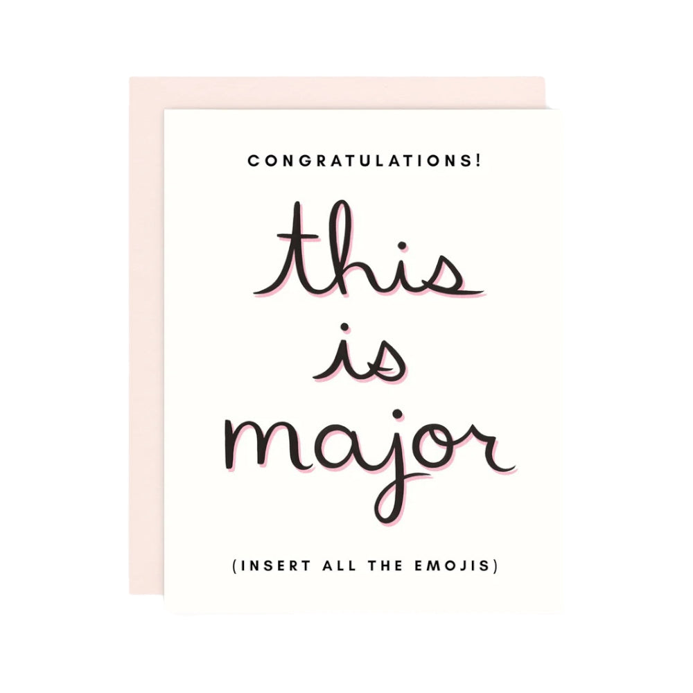 Major Congrats Card by Girl w/ Knife
