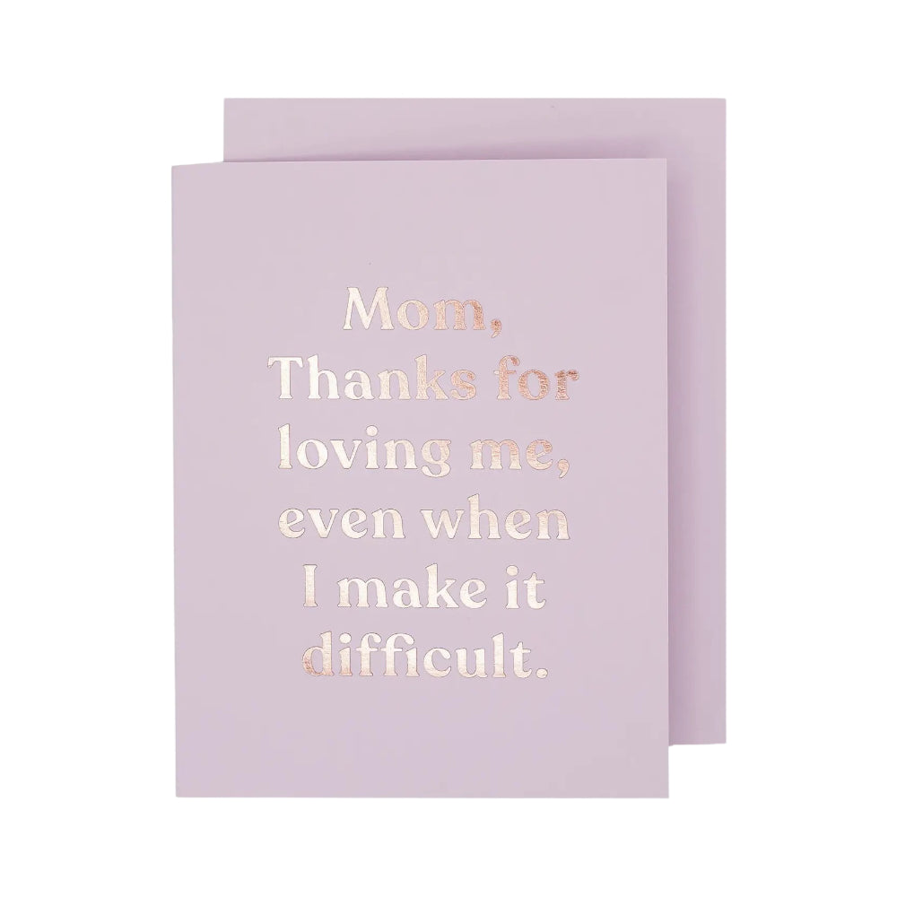 Loving Mom Card by The Social Type 