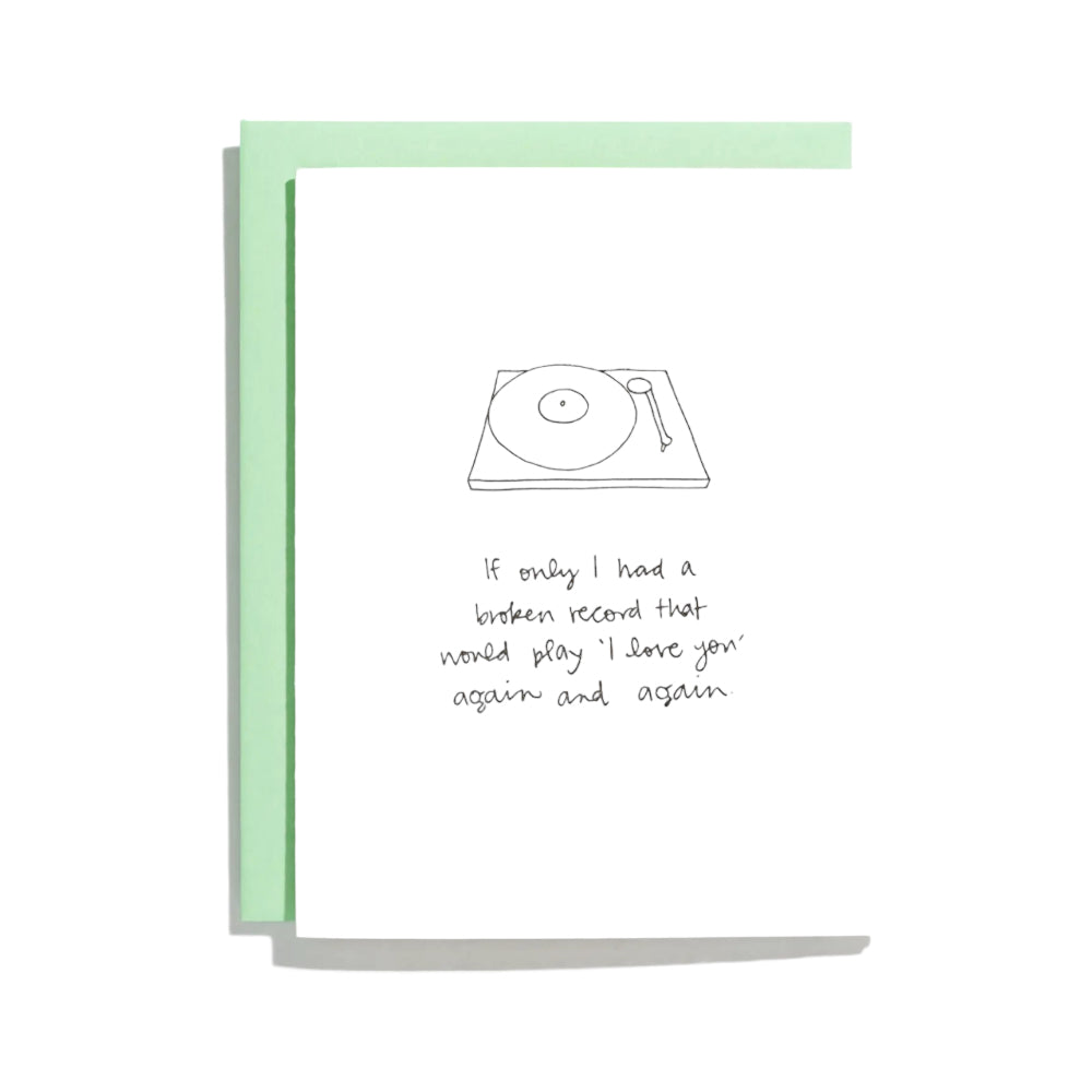 Broken Record Card by Shorthand Press