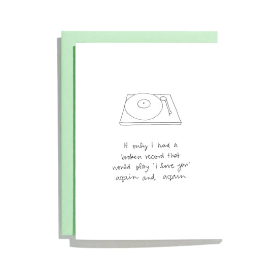 Broken Record Card by Shorthand Press