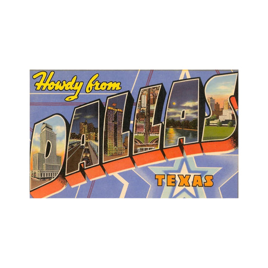 Howdy From Dallas Postcard by Found Image Press