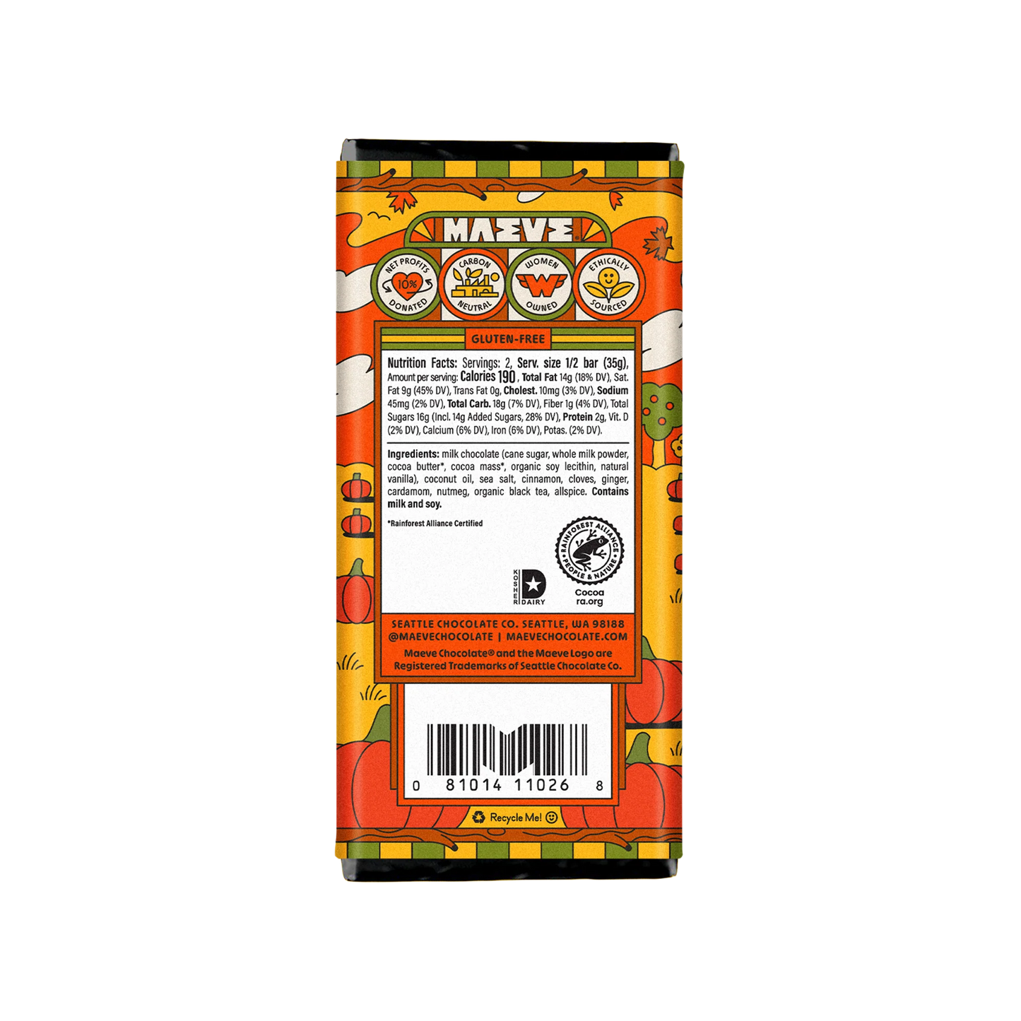 Pumpkin Spice Chai Truffle Bar