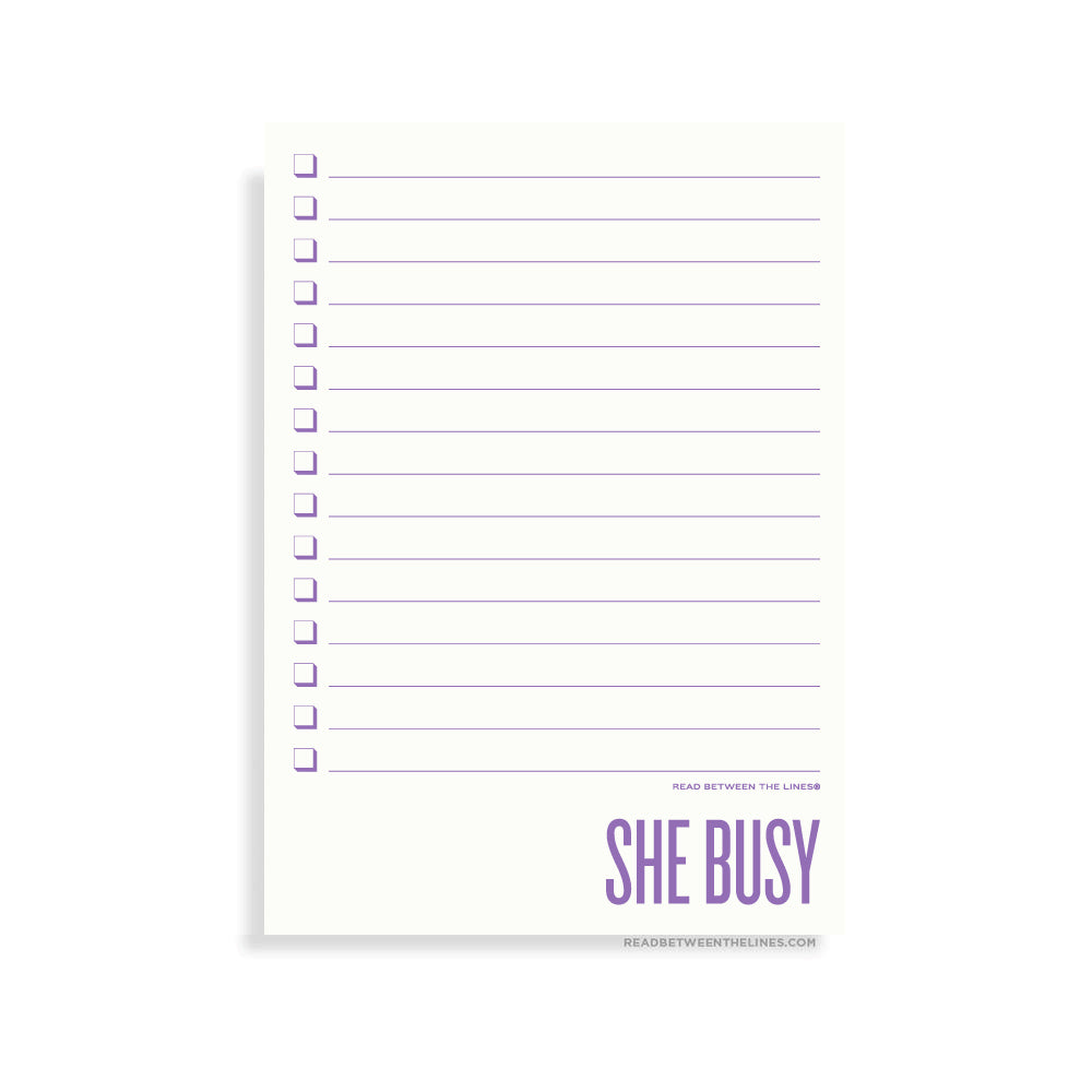 She Busy Notepad by RBTL®
