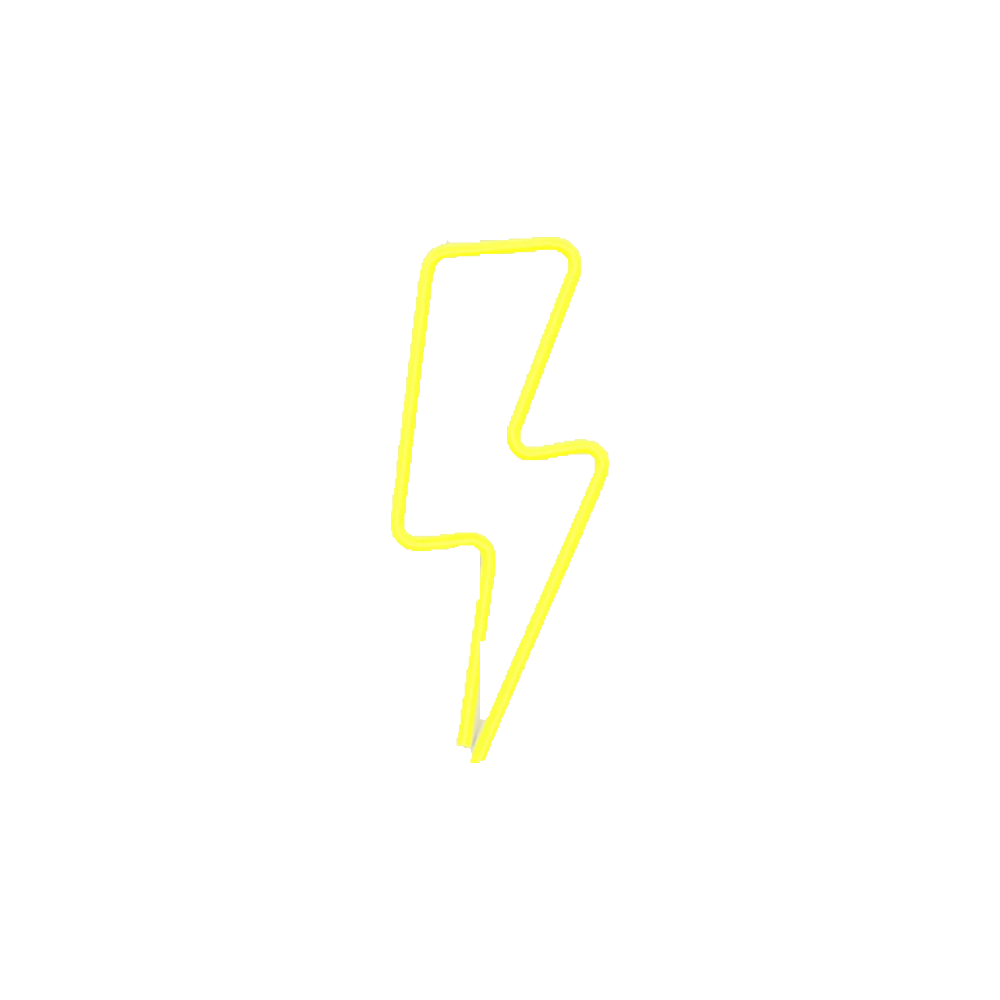 Lightning Flash LED Sign