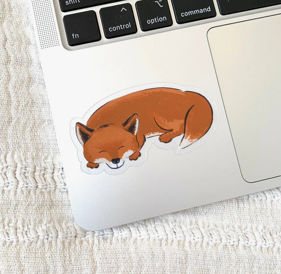 Sleeping Fox Vinyl Sticker