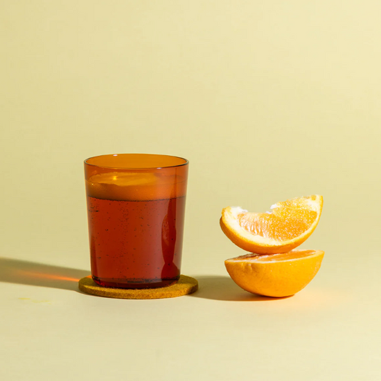 Burnt Orange Glass Tumbler Set  by Graf Lantz
