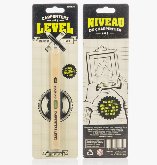Load image into Gallery viewer, Carpenter&amp;#39;s Level Pencil by Suck UK
