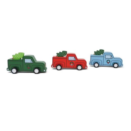 Load image into Gallery viewer, Christmas Tree Truck Pull Back Racer
