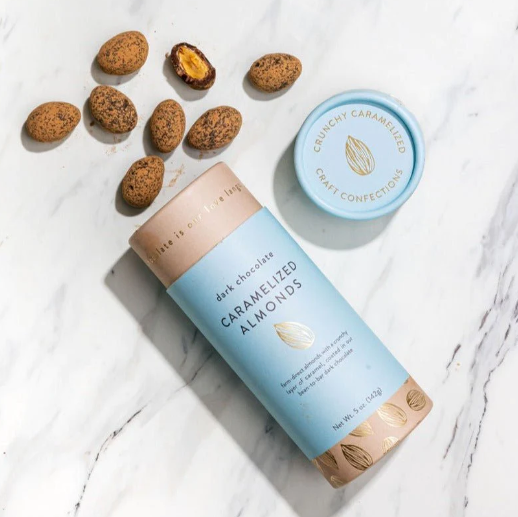 Caramelized Almonds in Dark Chocolate