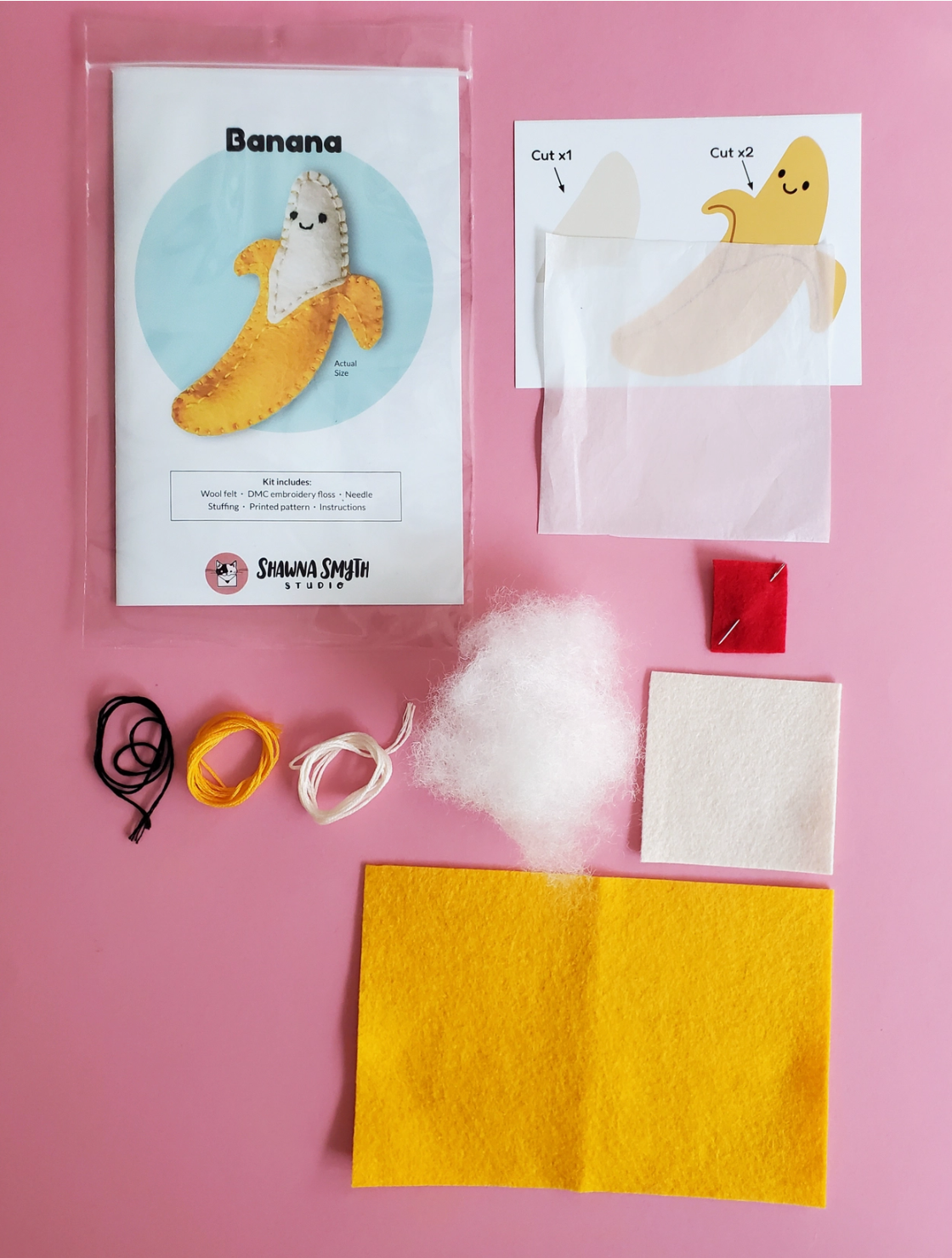 Load image into Gallery viewer, Banana DIY Felt Kit
