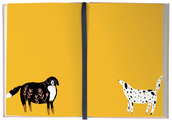Ginger Pink Dogs Illustrated Journal by Roger La Borde 