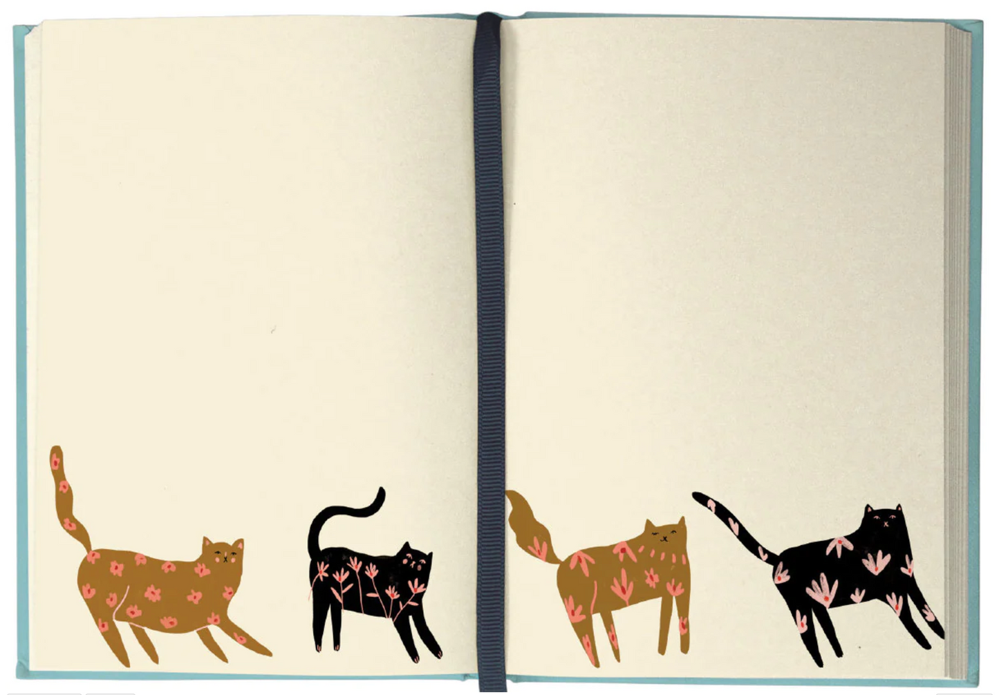 Cinnamon Blue Cats Illustrated Journal by Roger La Borde 