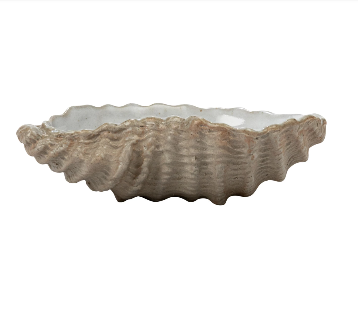 Load image into Gallery viewer, Stoneware Oyster Dish by Creative Co-Op
