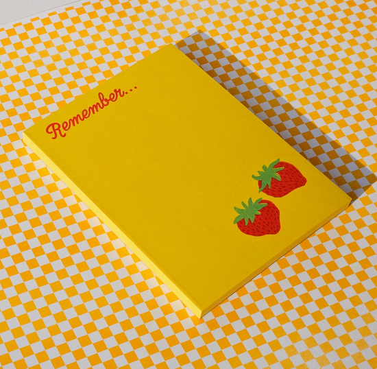 Load image into Gallery viewer, Strawberry Notepad by Bromstad Printing Co.
