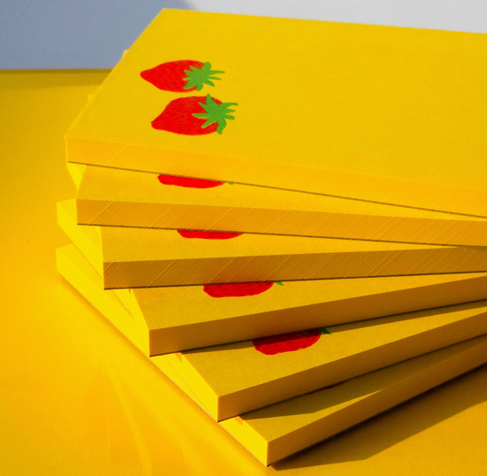 Strawberry Notepad by Bromstad Printing Co.
