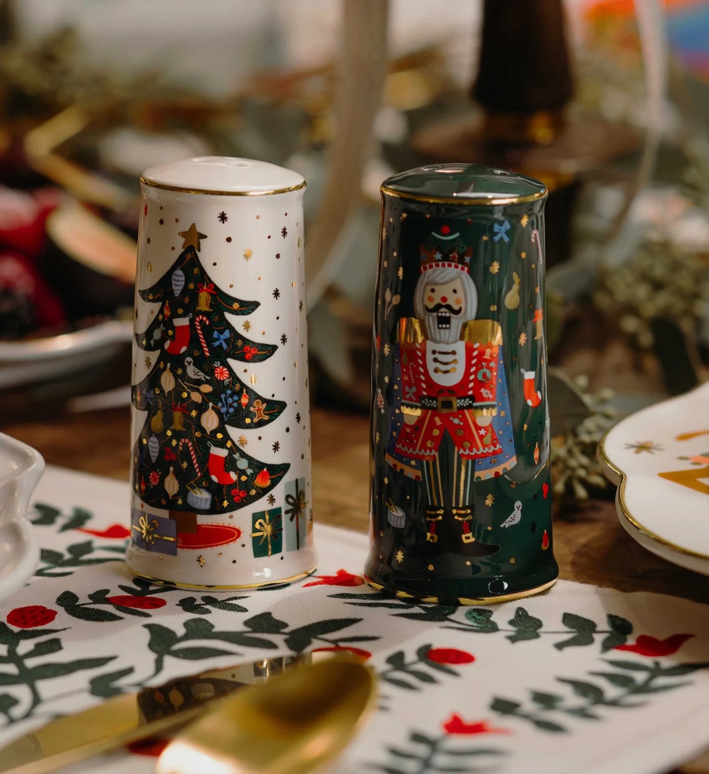 Rifle Paper Co. Nutcracker Salt & Pepper Shaker Set