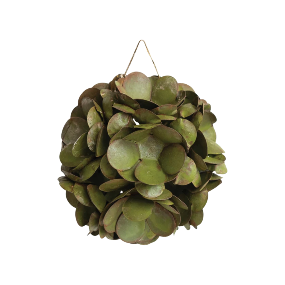 Round Metal Flower Ornament by Creative Co-op