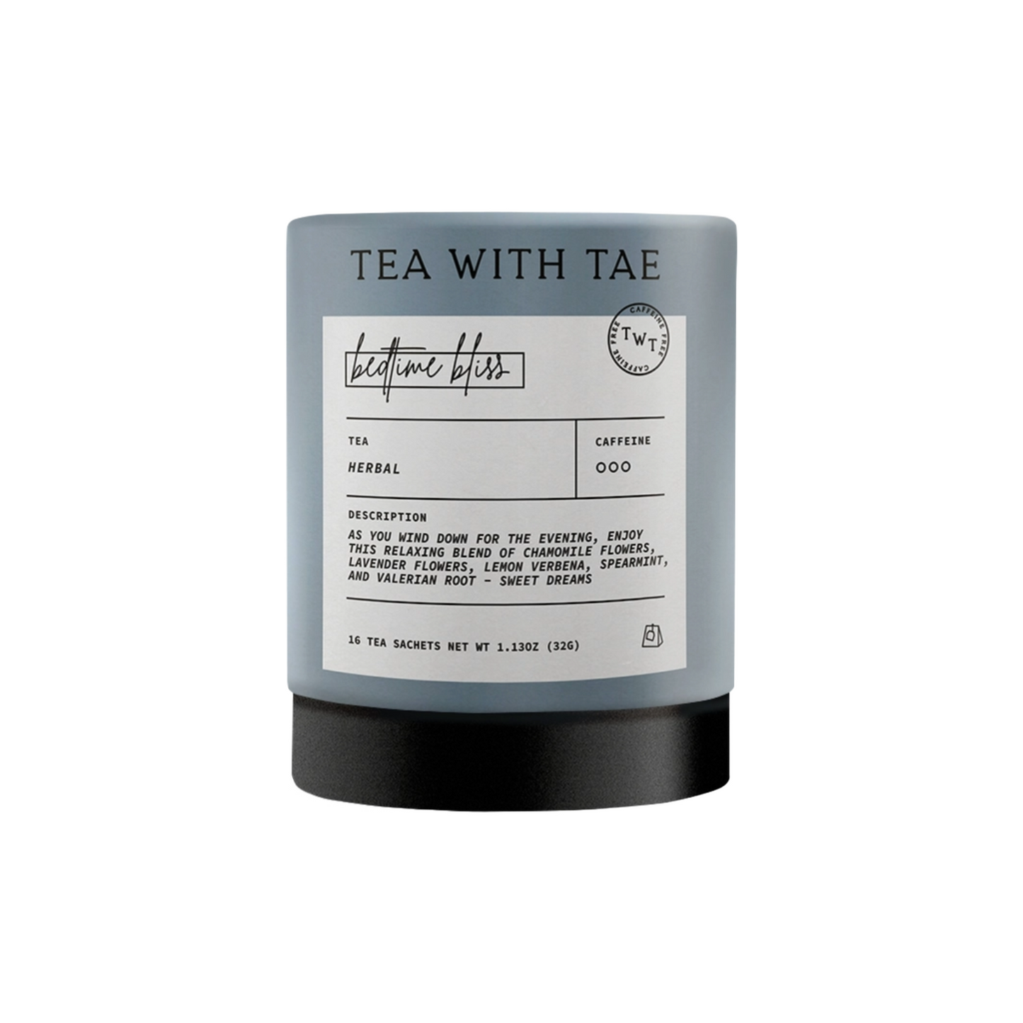 Bedtime Bliss Large Tea Tube by Tea with Tae