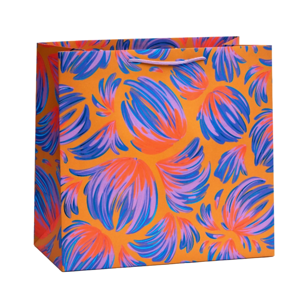 Load image into Gallery viewer, Large Floral Feather Gift Bag by Waste Not Paper
