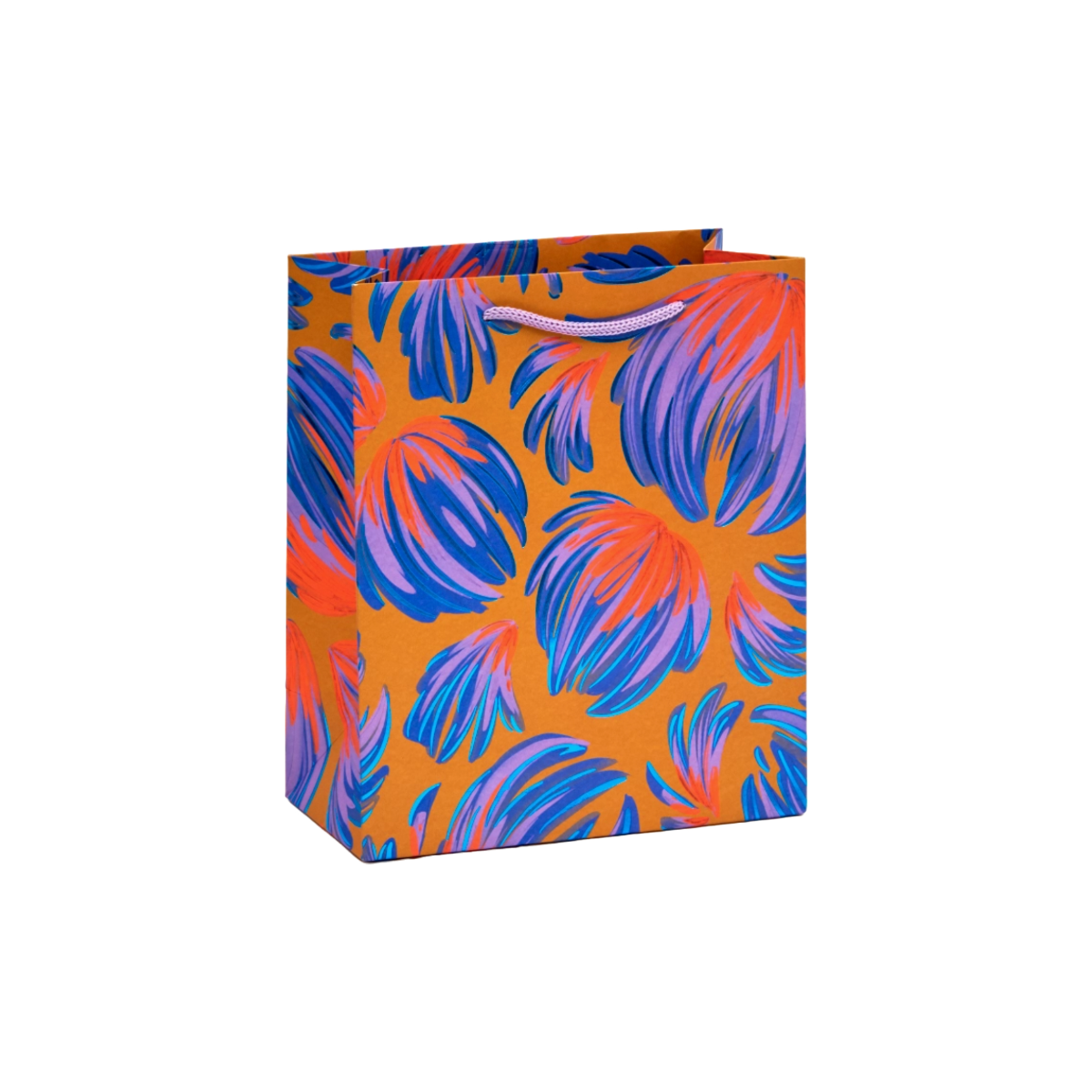 Medium Floral Feather Gift Bag by Waste Not Paper