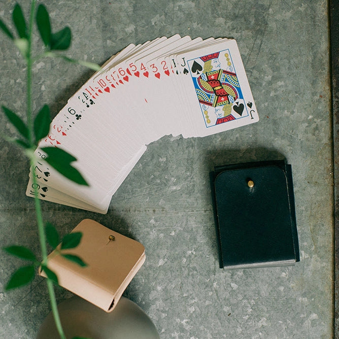 Leather Playing Card Case