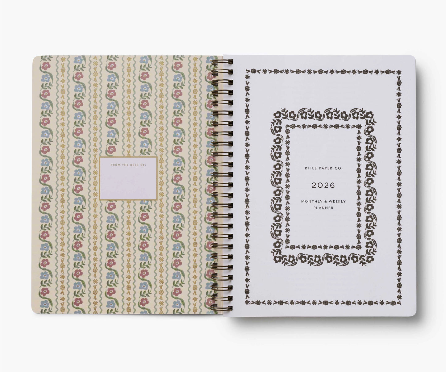 2026 Dahlia 12-Month Softcover Spiral Planner by Rifle Paper Co.