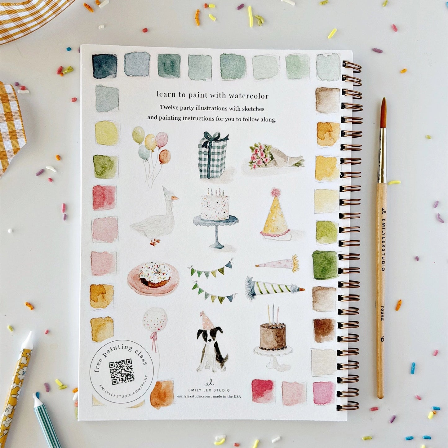 Celebrate Watercolor Workbook