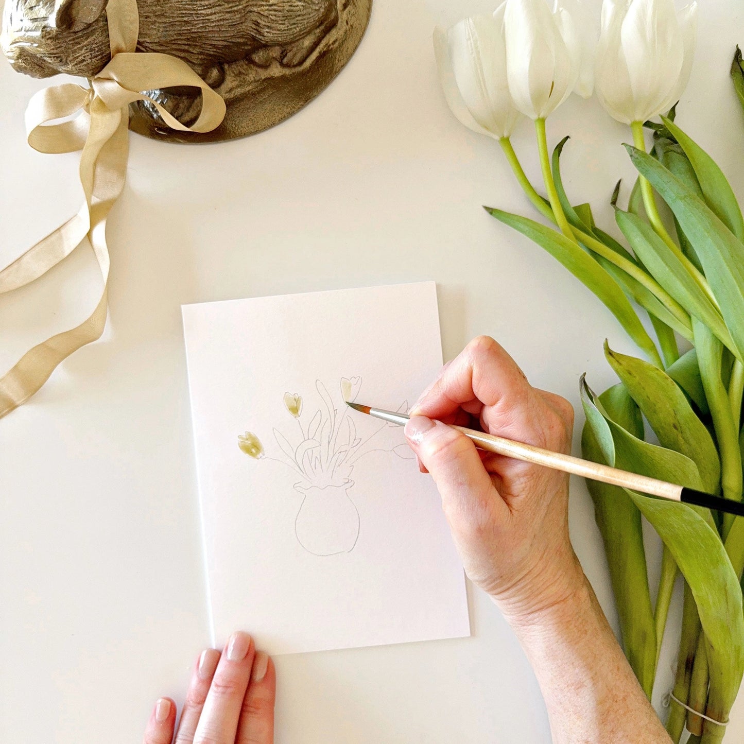 Easter Paintable Notecards by Emily Lex Studio