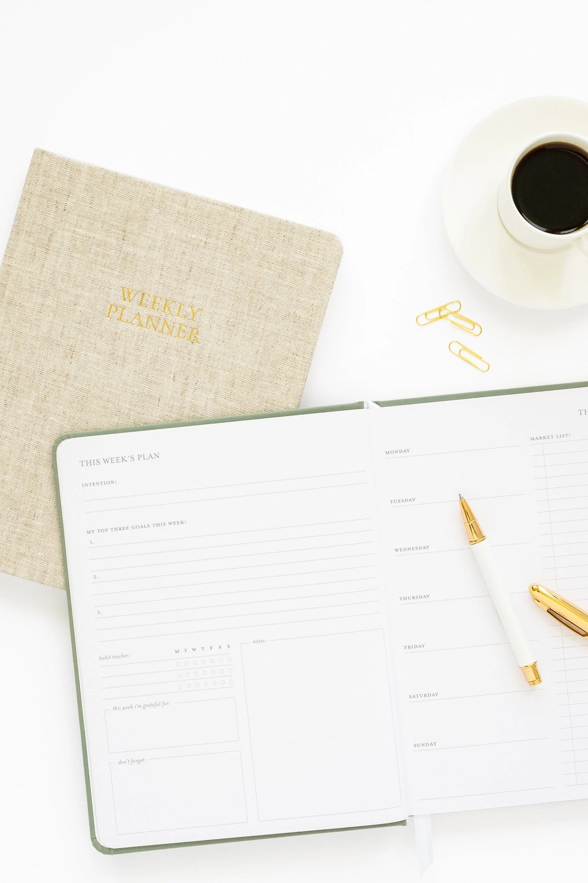 Sugar Paper Weekly Undated Planner