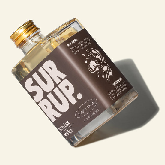 Hazelnut Praline Simple Syrup by surrup.
