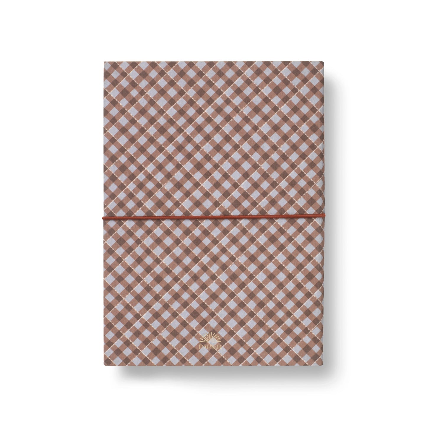 Petals and Plaid Fabric Notebook