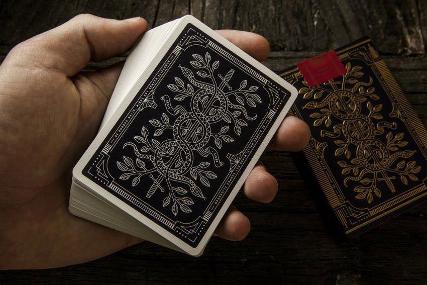 Gold + Black Monarchs Playing Card Deck