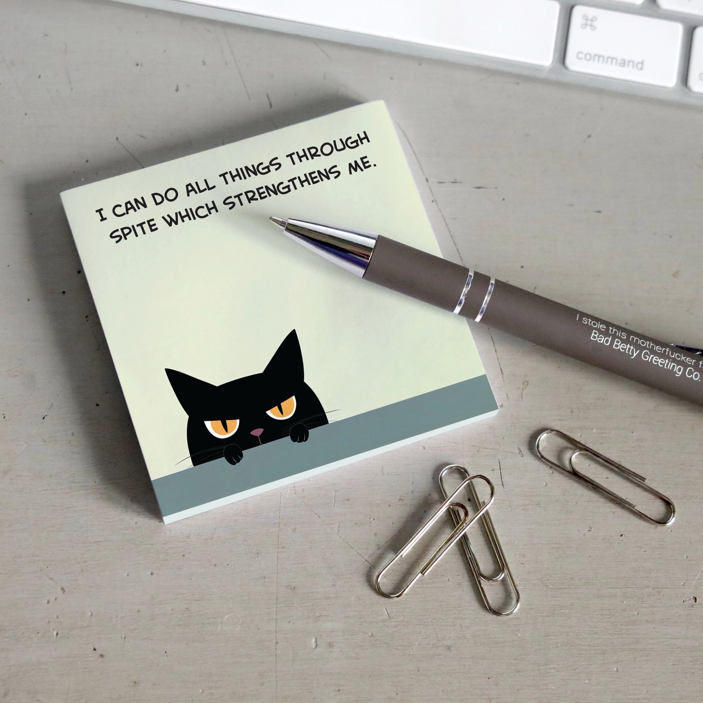 I Can Do All Things Through Spite Sticky Note Pad