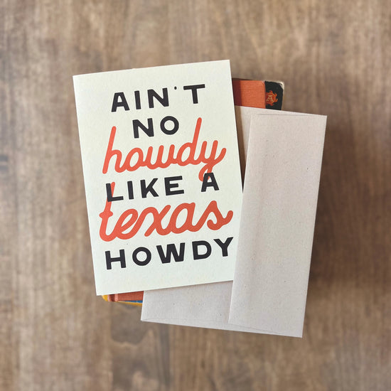Texas Howdy Card by Morgan Lacey Hart