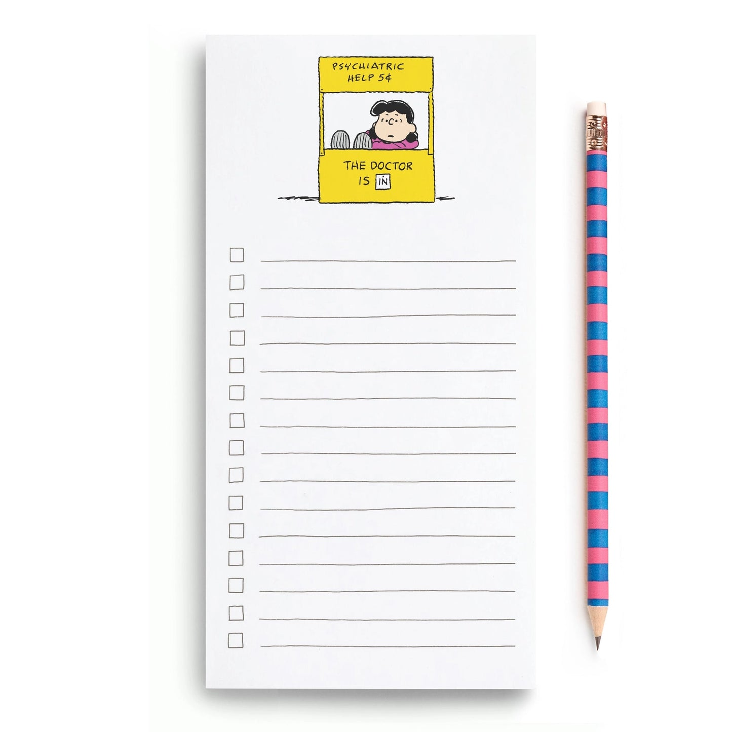 Peanuts® Lucy Market List Notepad