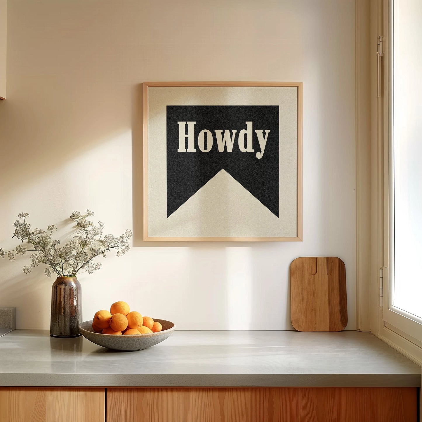 Howdy Banner Art Print